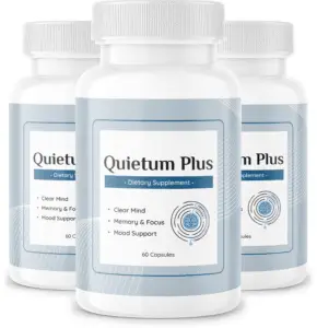 Quietum Plus 3 bottle supplement pack for ear and hearing health